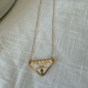 Prada Triangle Necklace